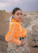 Load image into Gallery viewer, Navajo Traditional Pleated Round Collar Outfit
